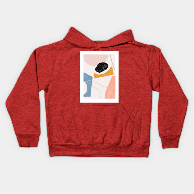 February Abstract Kids Hoodie by Megan Roy